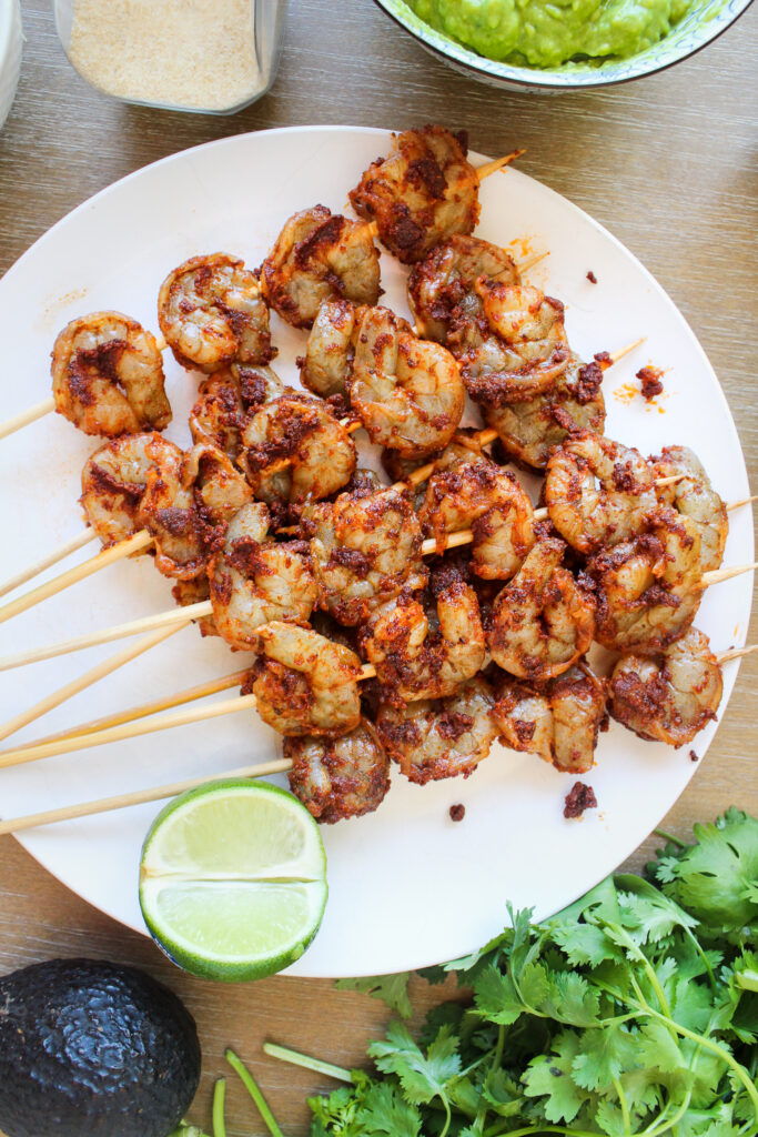 BBQ Shrimp Tacos with Cilantro Lime Coleslaw