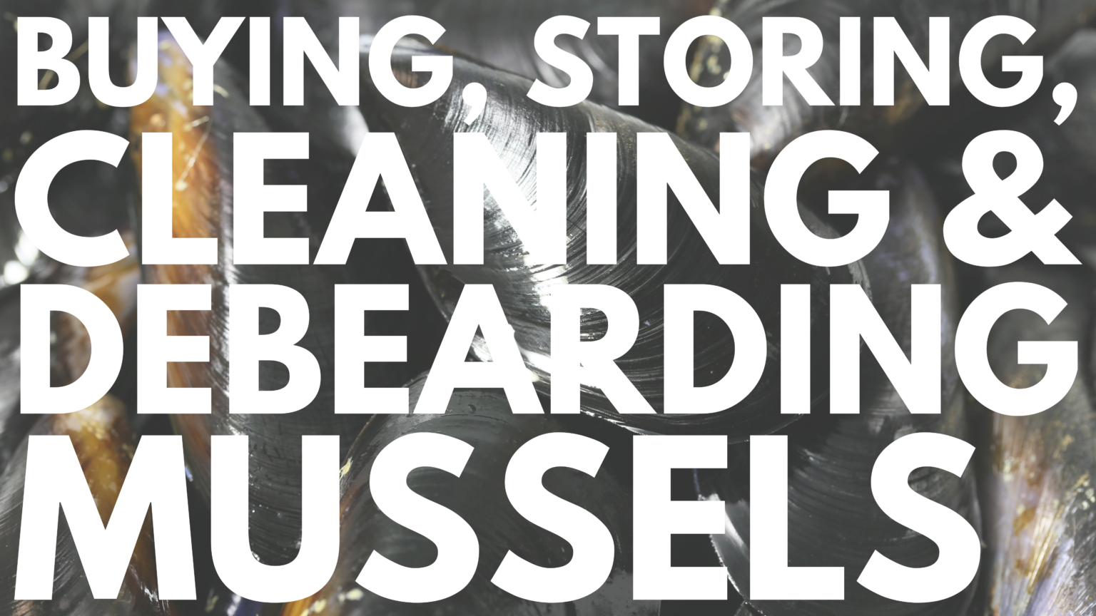 Buying, Storing, Cleaning and Debearding Mussels - For Fisk Sake