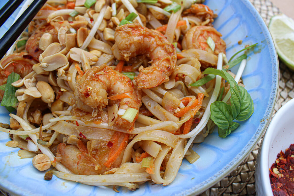 Traditional Pad Thai with Shrimp